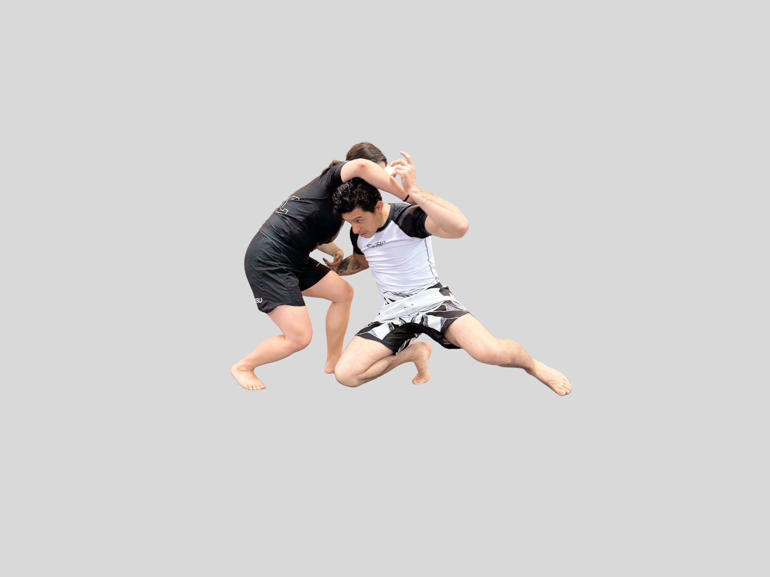 Gentle Art Collective rash guard featuring Summit - Gentle Art Collective x Resident Jiu Jitsu, black and white design with logo print.