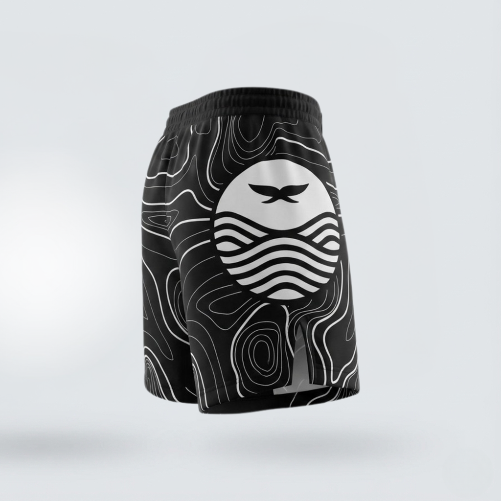 UNDERCURRENT SHORTS - BLACK - Gentle Art Collective 
