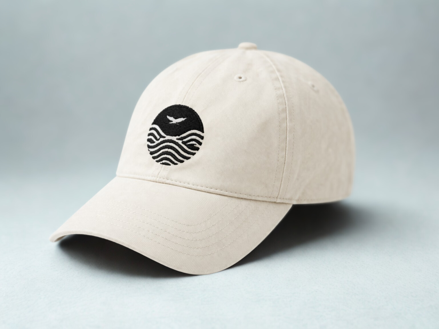 Gentle Art Collective Horizon cap featuring a curved brim and adjustable strap, made from soft fabric for casual wear.